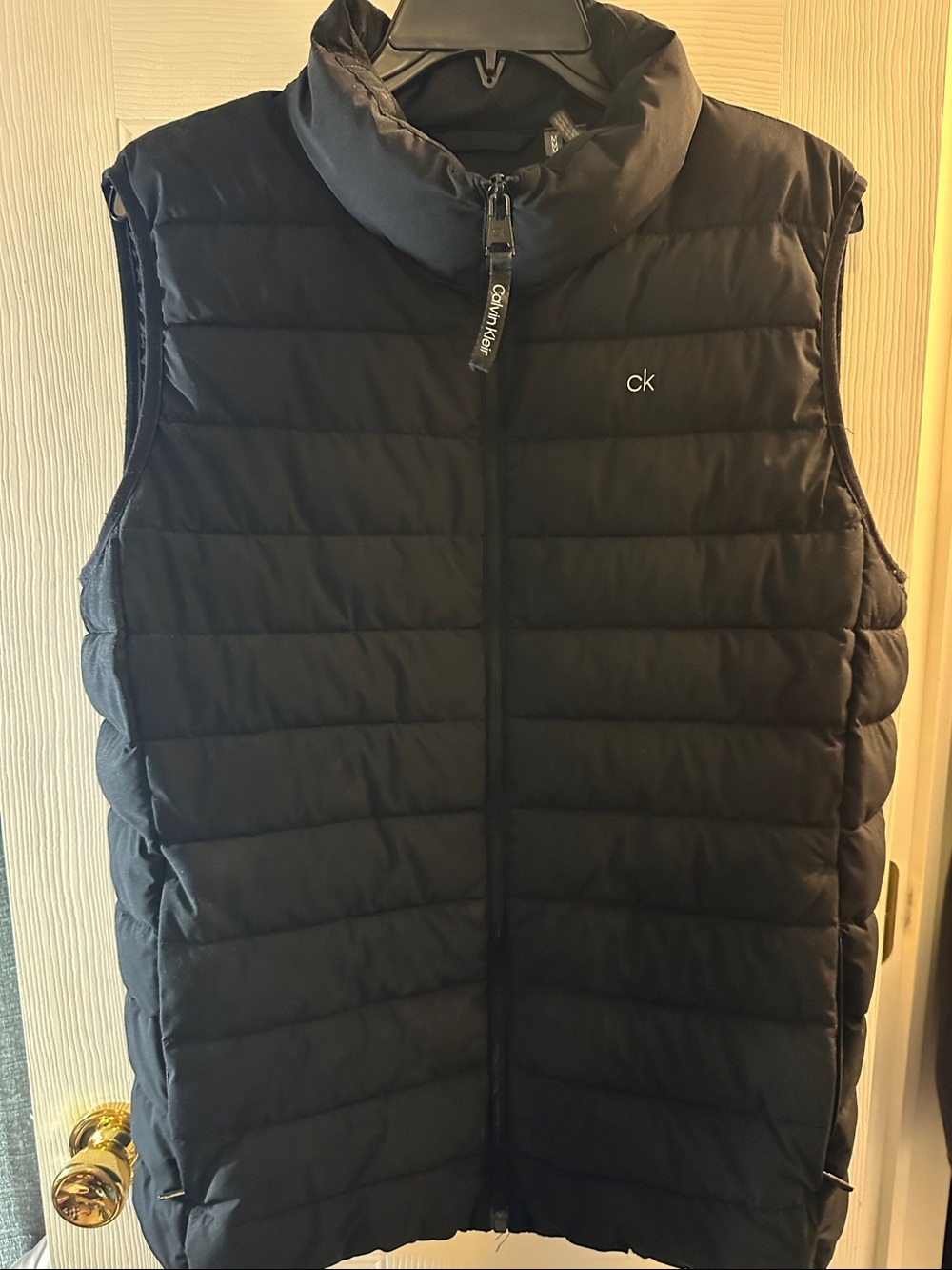 Calvin Klein Men's Quilted Puffer Vest in Black